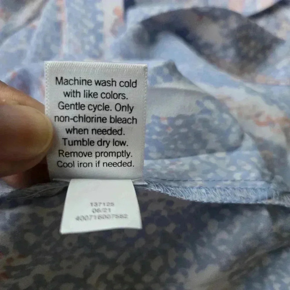 Nine West Drapey Button-Down Tunic Shirt Size XL #162 - Picture 8 of 10